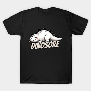 Dinosaur Dino-Sore Sore Sport Fitness Dino T-Shirt